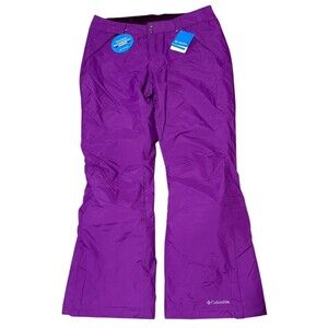Columbia Waterproof Insulated Ski Pants XL Purple Skiing Snowcore Cozy Utility